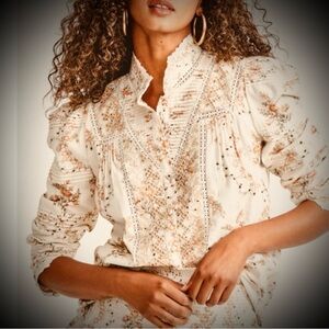 LoveShackFancy Amber Dust Top